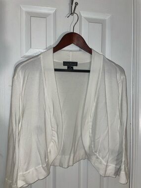 Jessica Howard Cream Stretch Soft Rayon Spandex SHRUG 3X